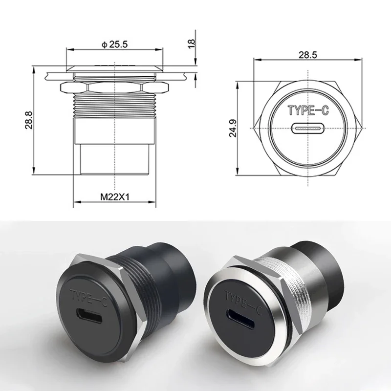 TYPE-C Circular Module Adapter - Transmission Jack Adapter のレビューと価格