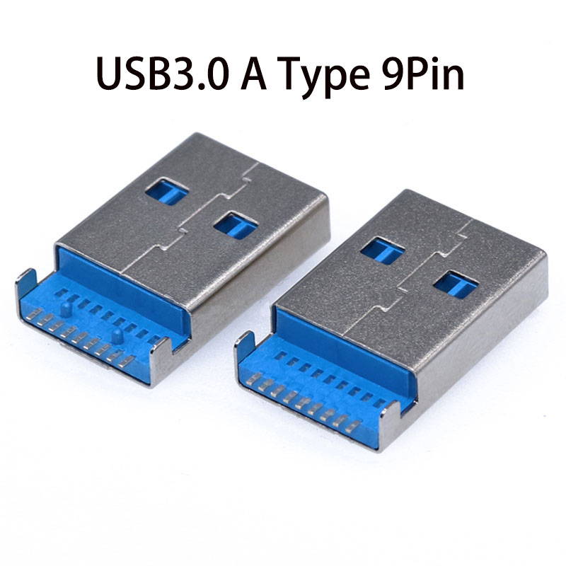 10PCS USB 3.0 A Type Male Plug - Transmission Jack Adapter のレビューと価格