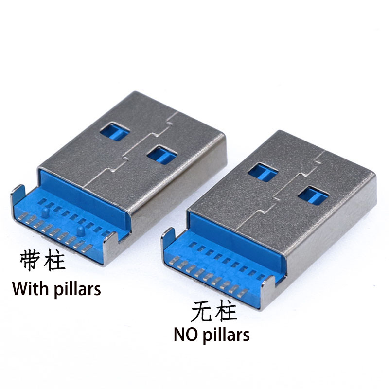 10PCS USB 3.0 A Type Male Plug - Transmission Jack Adapter のレビューと価格