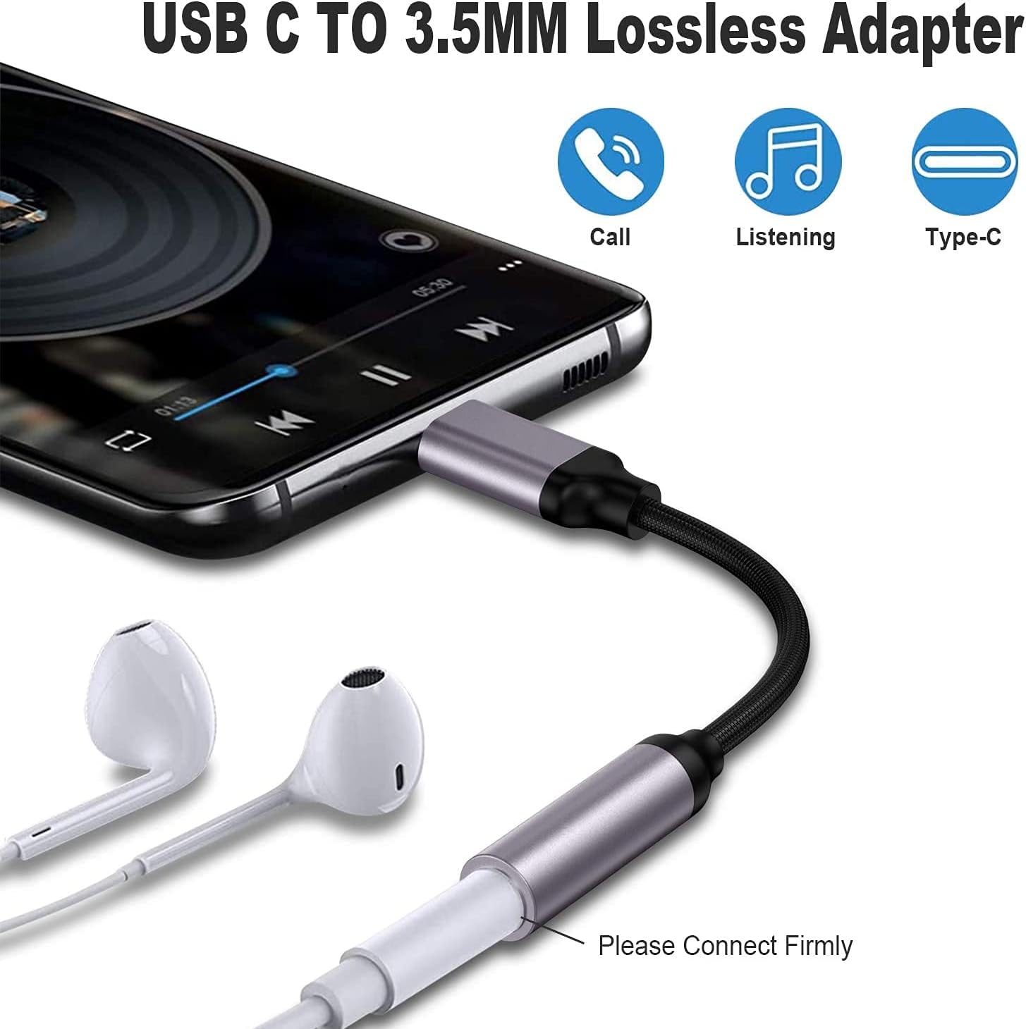USB Type C To 3.5mm Aux Adapte - Transmission Jack Adapter のレビューと価格