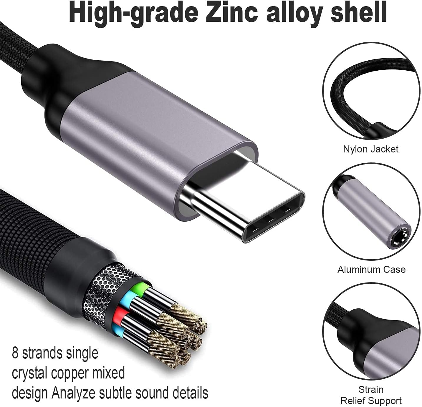 USB Type C To 3.5mm Aux Adapte - Transmission Jack Adapter のレビューと価格
