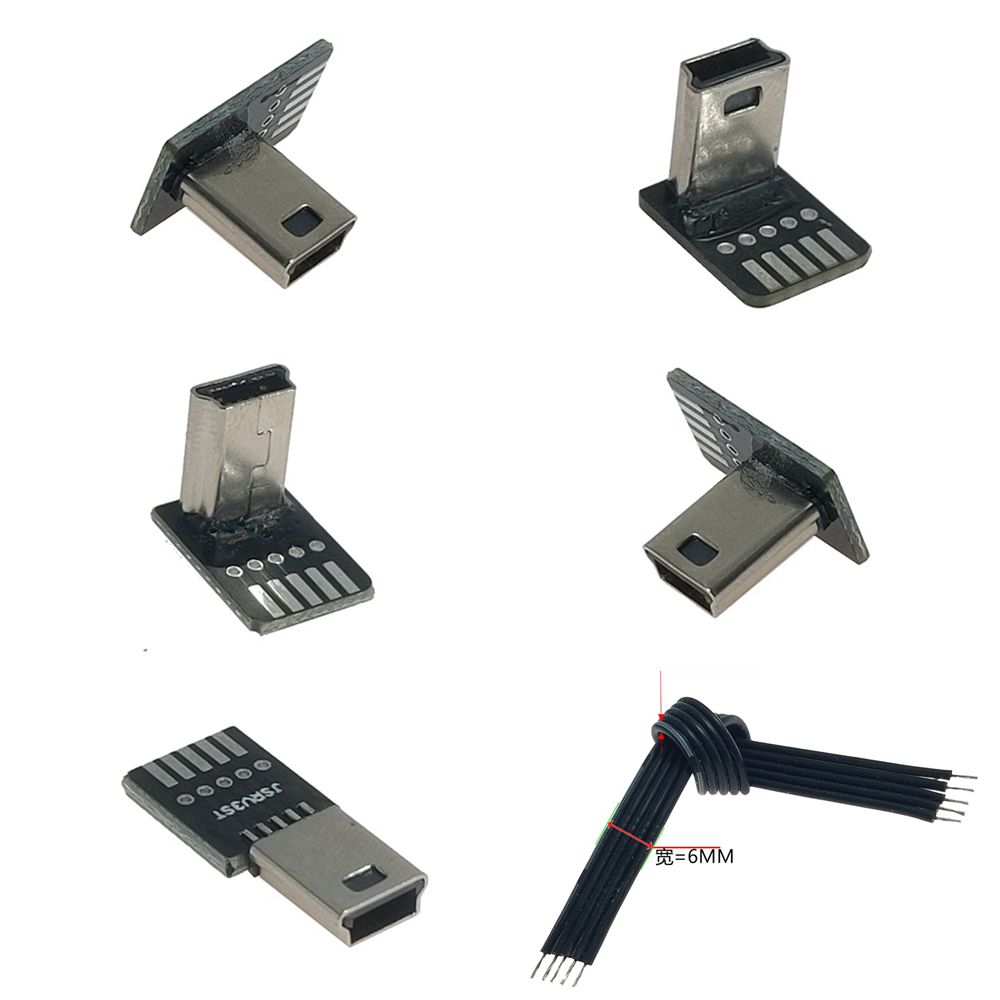 2PCS DIY mini USB 2.0 Male Plu - Transmission Jack Adapter のレビューと価格