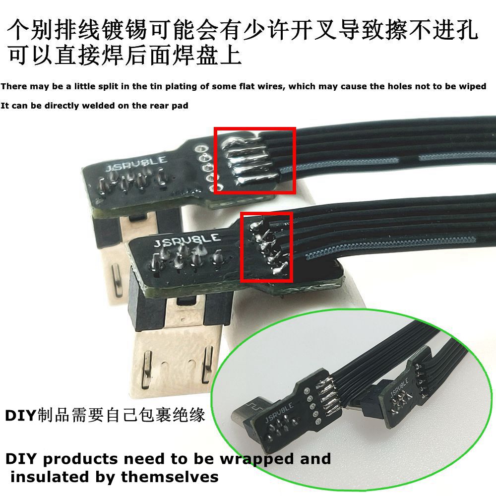 2PCS DIY mini USB 2.0 Male Plu - Transmission Jack Adapter のレビューと価格