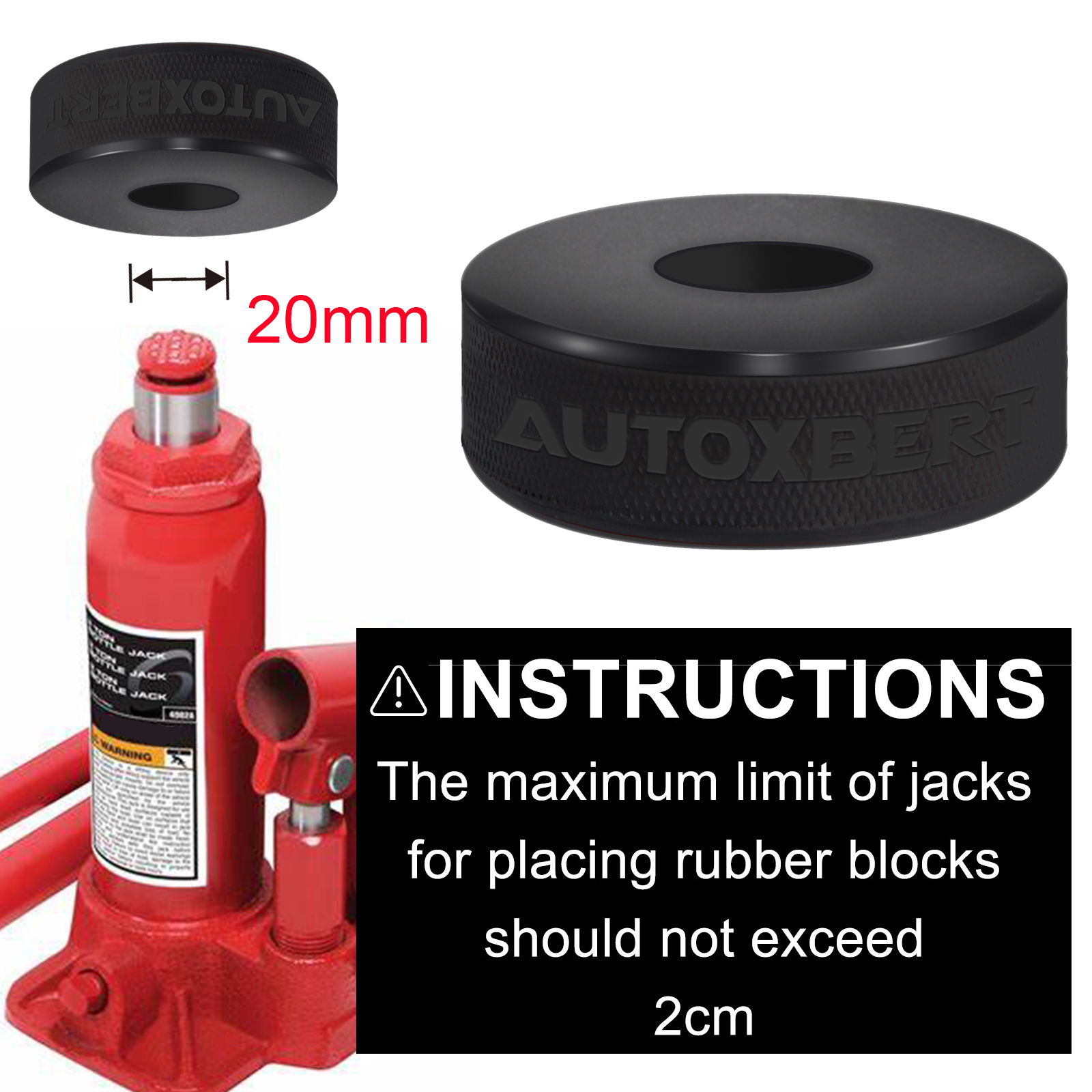 Rubber Bottle Jack Pad Protect - Transmission Jack Adapter のレビューと価格