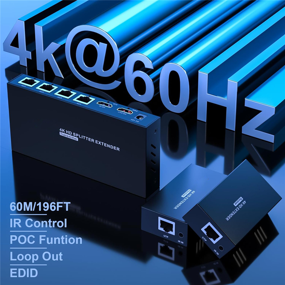 Navceker 4K 60Hz HDMI Extender - Transmission Jack Adapter のレビューと価格